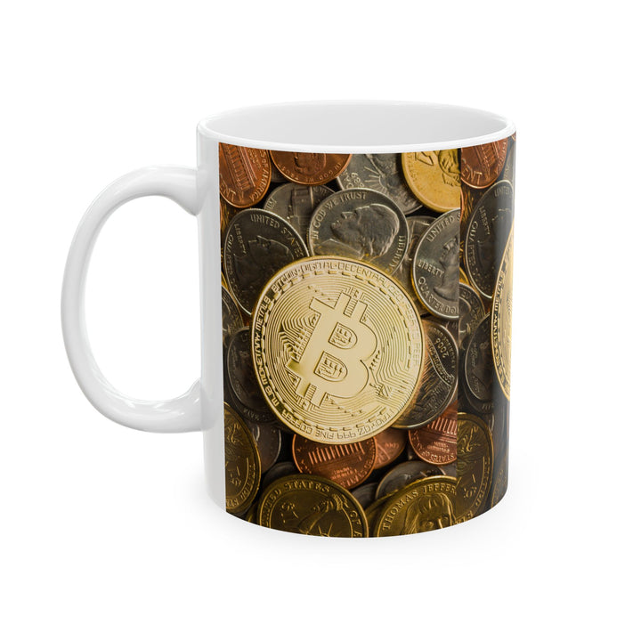 Bitcoin Inspired Ceramic Mug - Perfect for Crypto Enthusiasts!