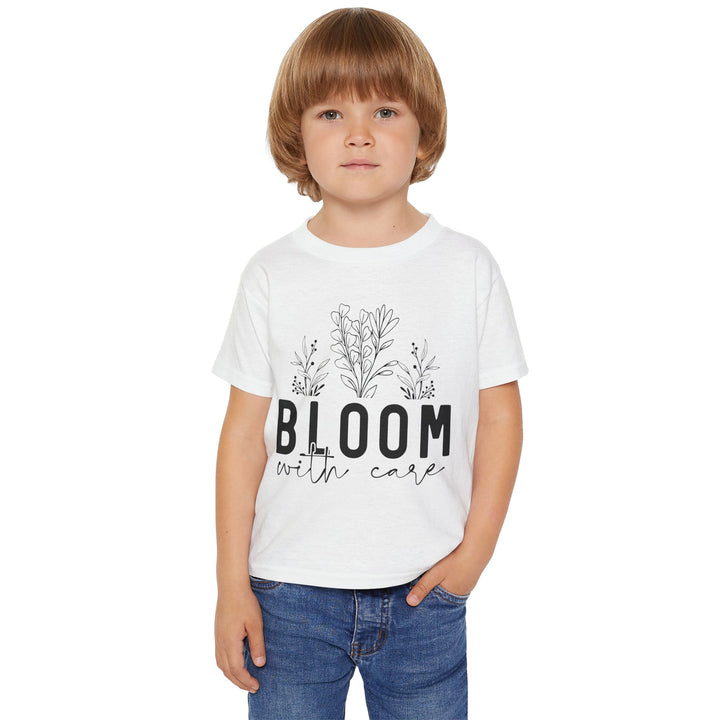 Bloom with Care Toddler T-Shirt - Nurture Your Mind Design