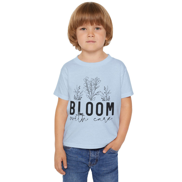 Bloom with Care Toddler T-Shirt - Nurture Your Mind Design