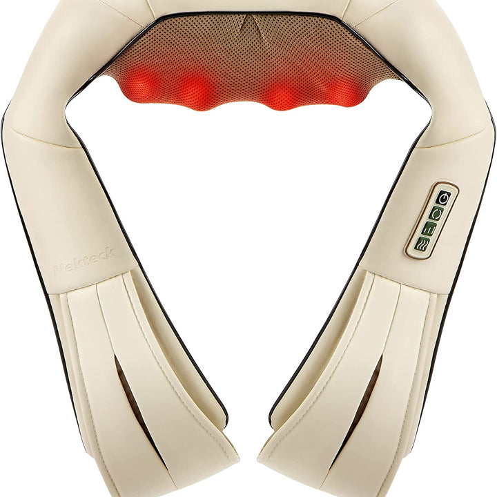 Shiatsu Neck & Back Massager with Heat – Pain Relief for Home, Office, Car.