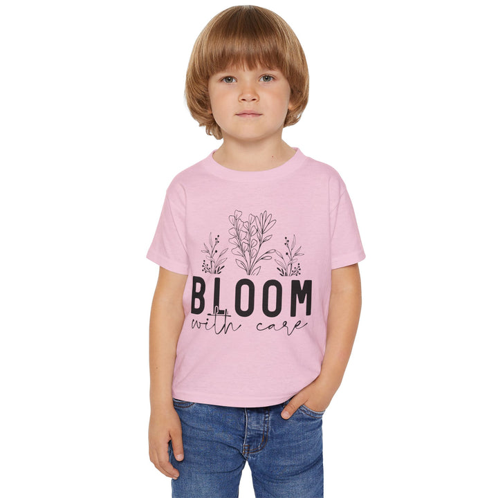 Bloom with Care Toddler T-Shirt - Nurture Your Mind Design