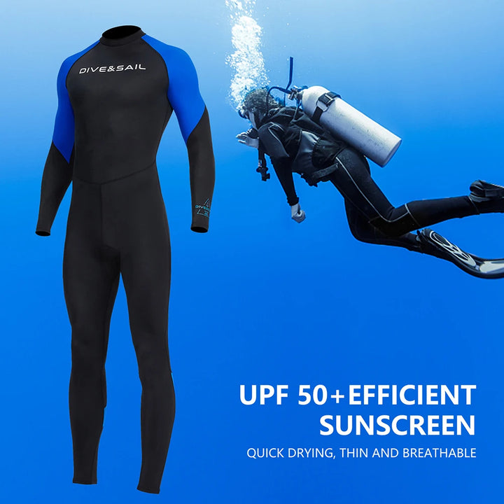 Men's Long Sleeve Diving Wetsuit.