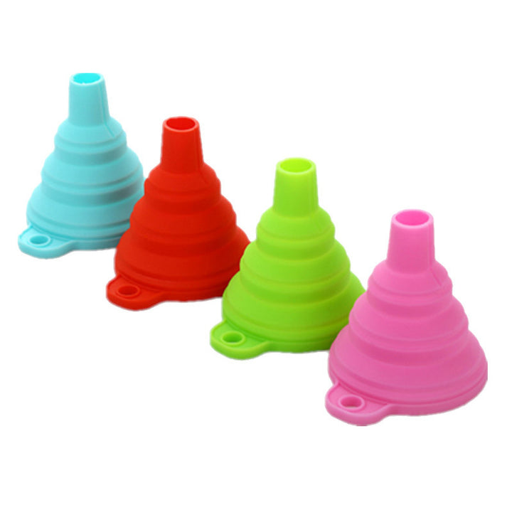 1pc Silicone Foldable Kitchen Funnel