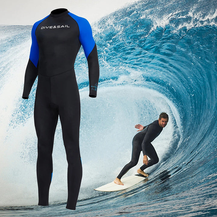 Men's Long Sleeve Diving Wetsuit.