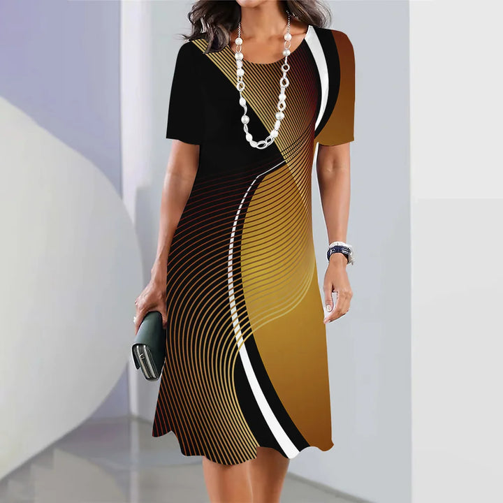 Women's Striped Summer Dress – Casual & Elegant.