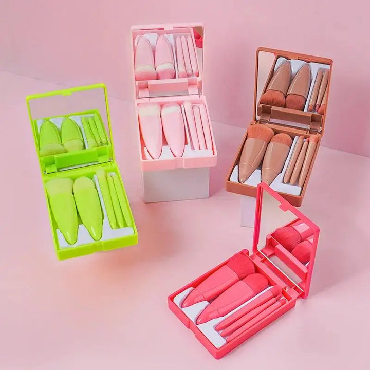 5pcs Mini Travel Makeup Brush Set.