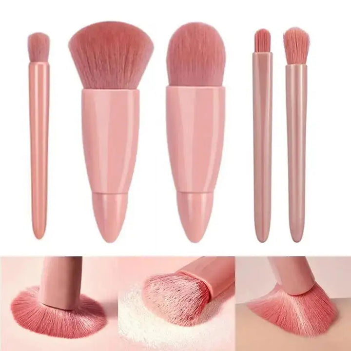 5pcs Mini Travel Makeup Brush Set.