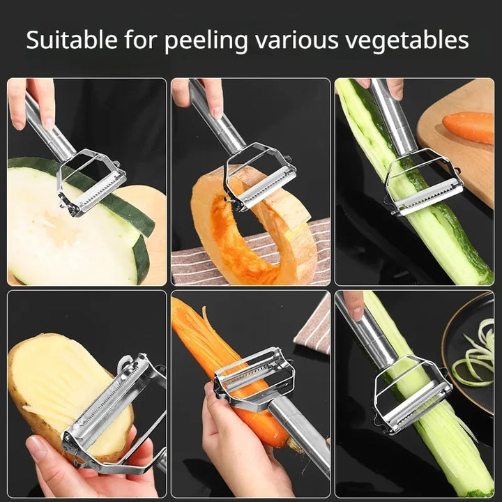 3pcs Stainless Steel Vegetable Peeler Set.