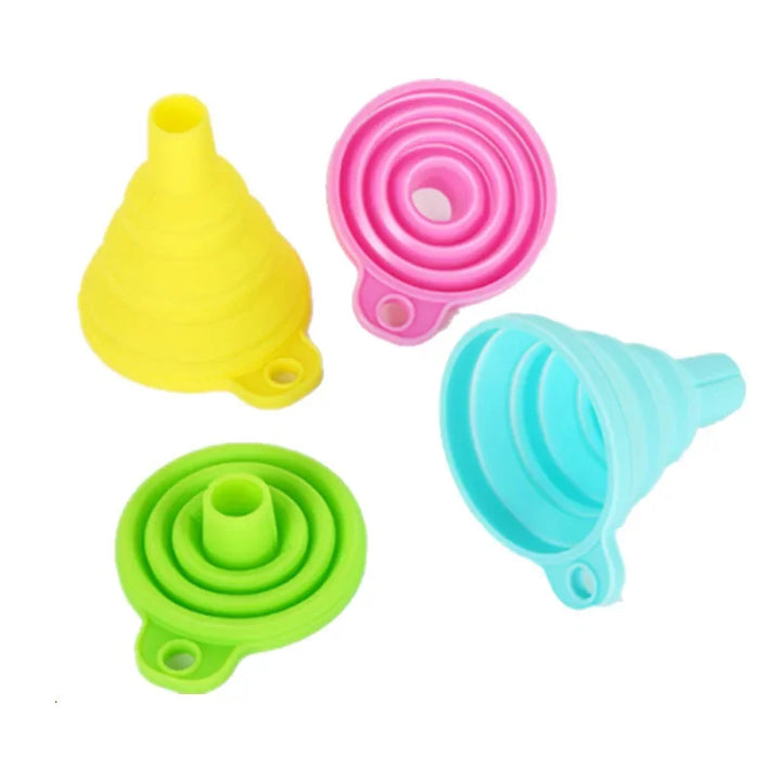 1pc Silicone Foldable Kitchen Funnel