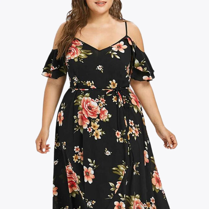 Summer Floral Loose Sling Dress.