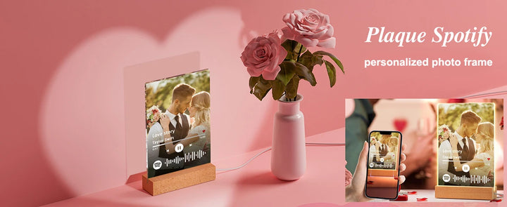 Custom Spotify Plaque – Romantic Gift for Valentine’s or Birthday.