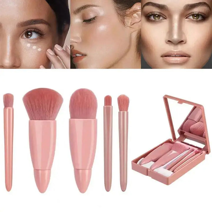 5pcs Mini Travel Makeup Brush Set.