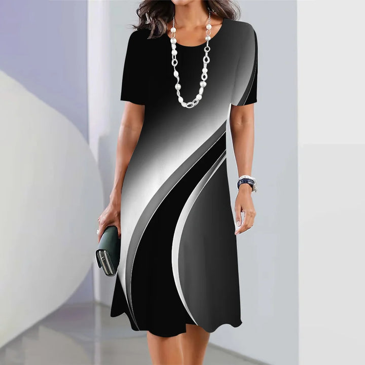 Women's Striped Summer Dress – Casual & Elegant.