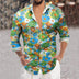 Men's floral long-sleeve shirt.