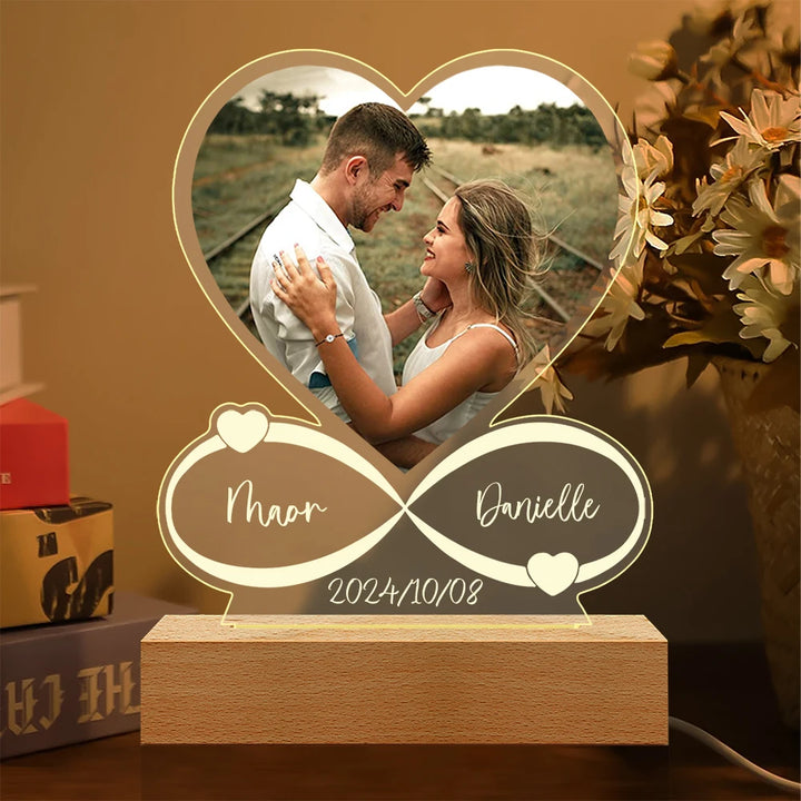 Custom Photo Love Frame – Anniversary Gift for Couples.