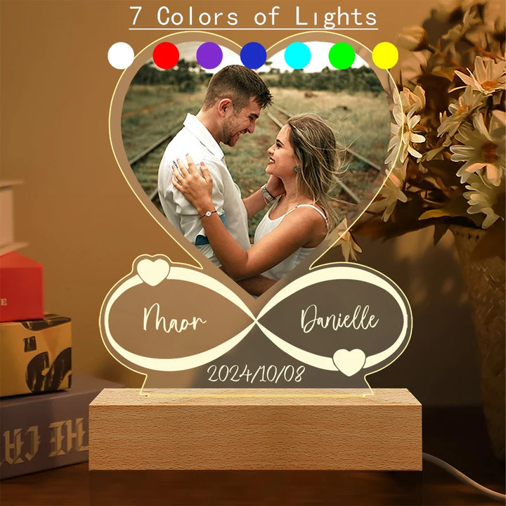 Custom Photo Love Frame – Anniversary Gift for Couples.