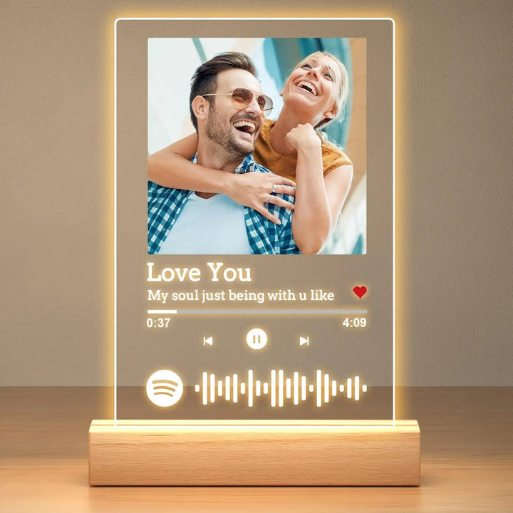 Custom Spotify Plaque – Romantic Gift for Valentine’s or Birthday.