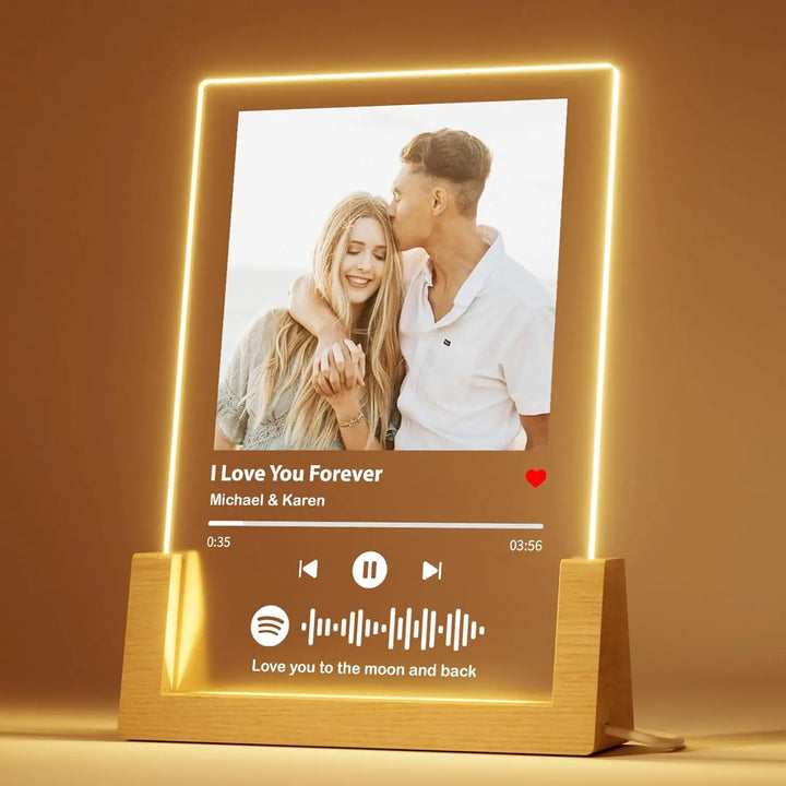 Custom Spotify Plaque – Romantic Gift for Valentine’s or Birthday.