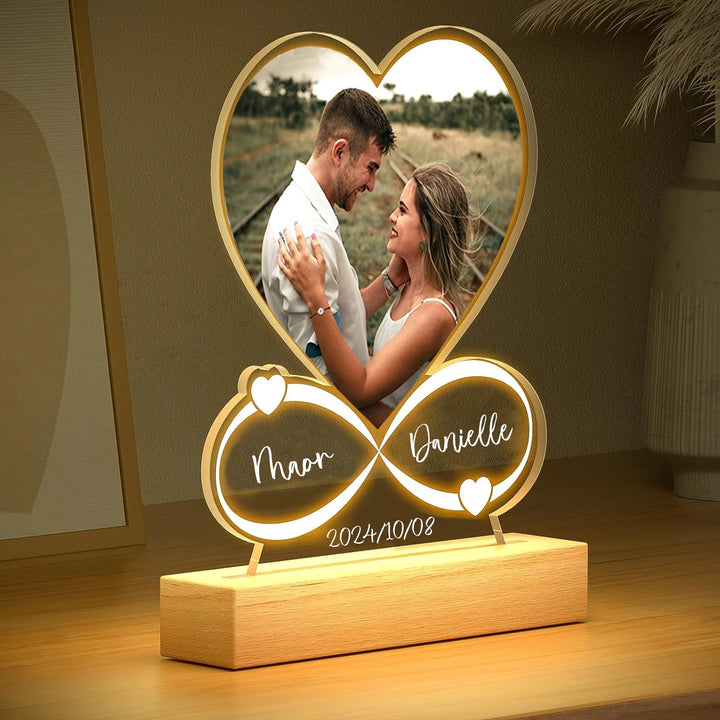 Custom Photo Love Frame – Anniversary Gift for Couples.