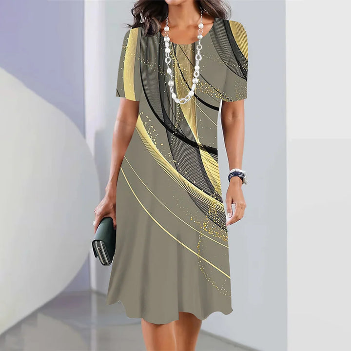 Women's Striped Summer Dress – Casual & Elegant.