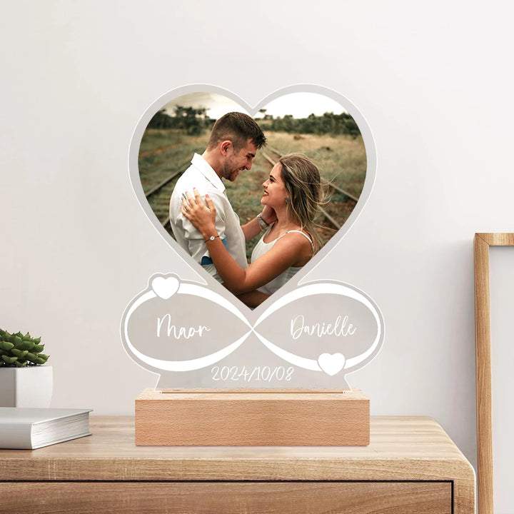 Custom Photo Love Frame – Anniversary Gift for Couples.