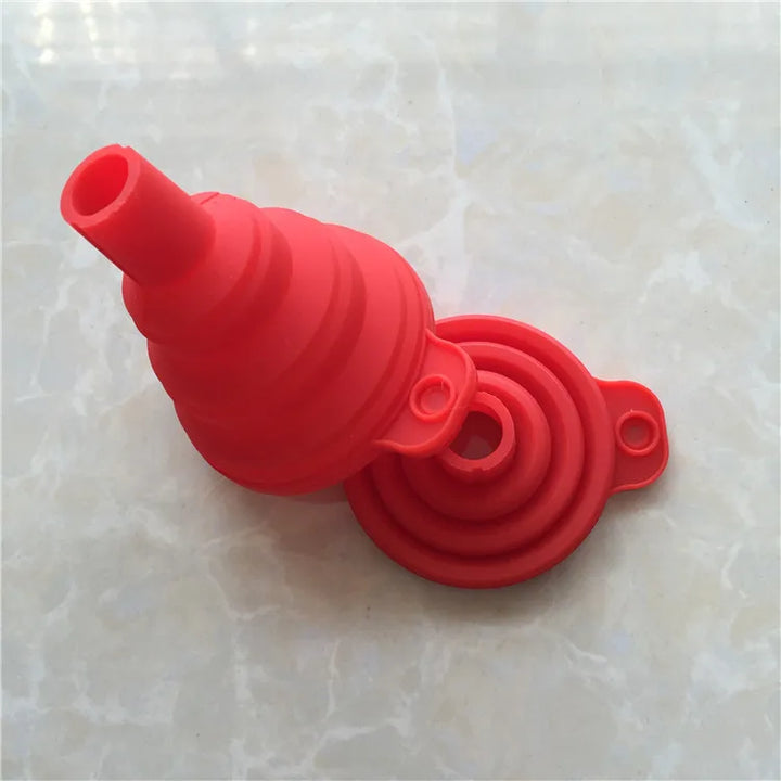 1pc Silicone Foldable Kitchen Funnel