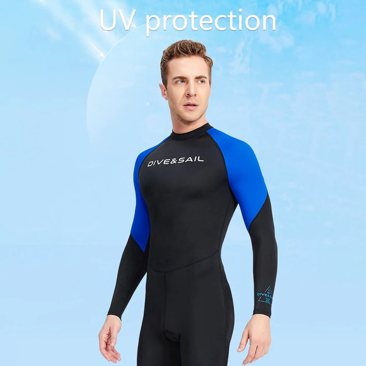 Men's Long Sleeve Diving Wetsuit.