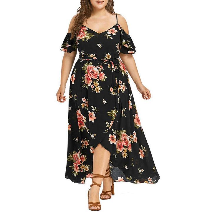 Summer Floral Loose Sling Dress.