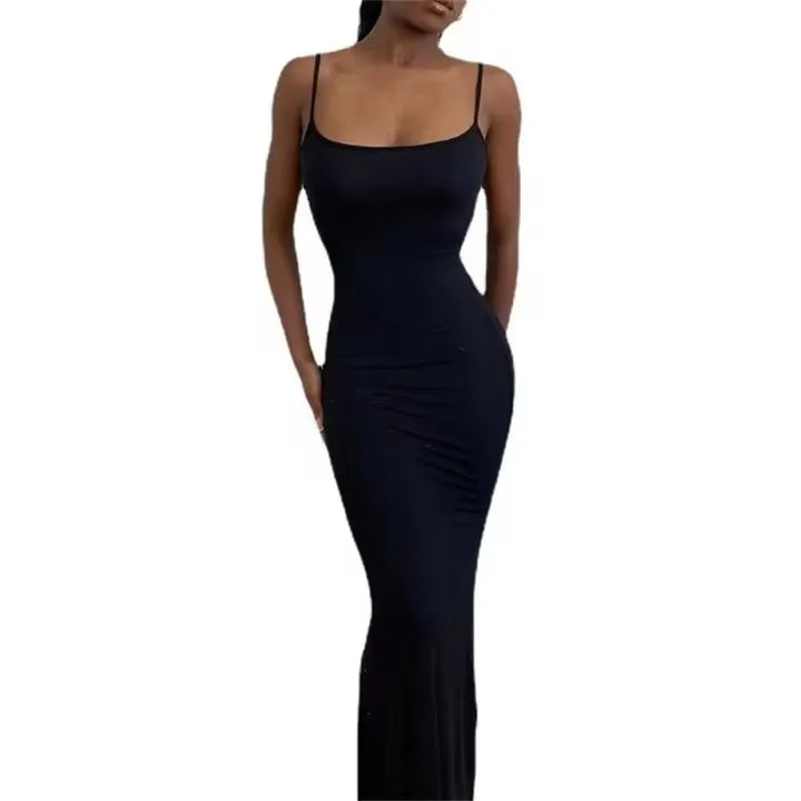 Women's 2025 Satin Backless Maxi Dress