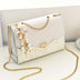 Beige PU Crossbody Bag with Tassel.